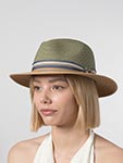Шляпа STETSON арт. 2478520 TRAVELLER TOYO (оливковый / бежевый)